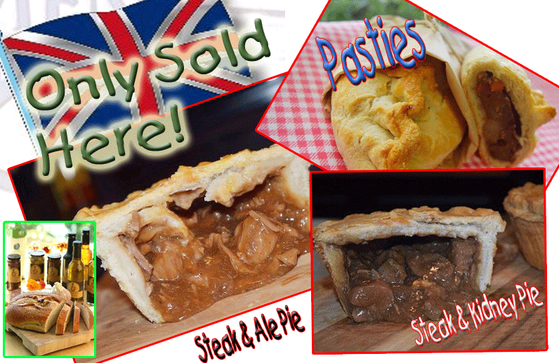 Landmark's Special English Pies, pies & bacon!