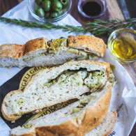 Artichoke Herb Sourdough Bread