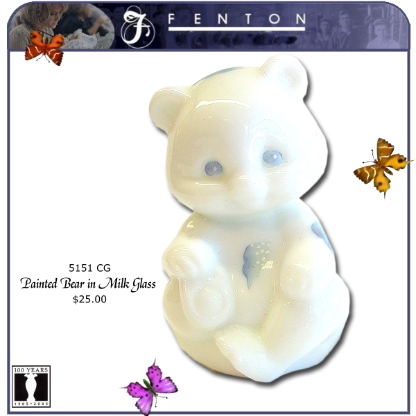 5151 CG Fenton Painted Bear