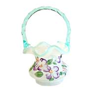 Fenton Milk Glass Basket