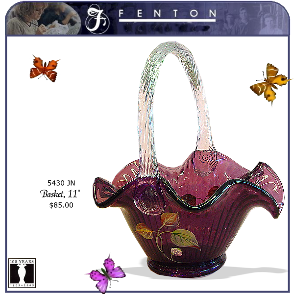 5430 JN Fenton Purple Basket