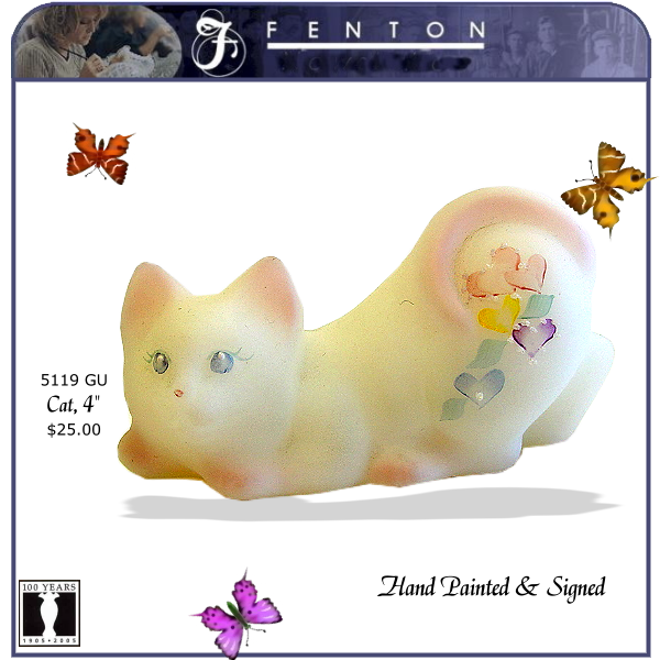 5119 GU Fenton Painted Cat