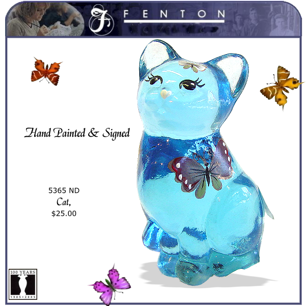 5365 ND Fenton Blue Kitty