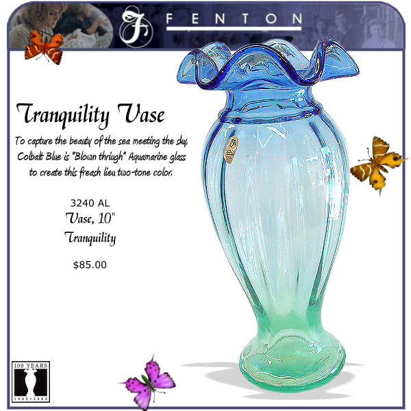 3240 AL Fenton Tranquility Vase