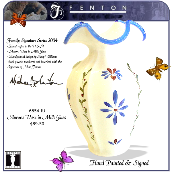 6854 IU Fenton Aurora Vase