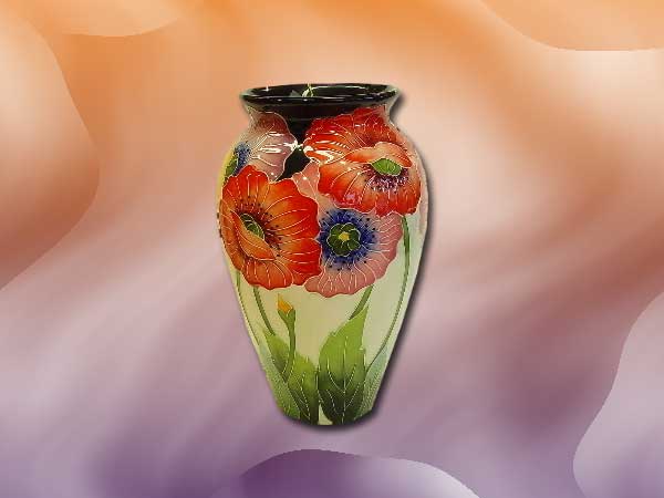 Poppy Vase, 8"