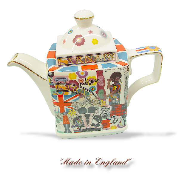 Ceramic, Carnaby Teapot, by Jame Sadler, 4 cup