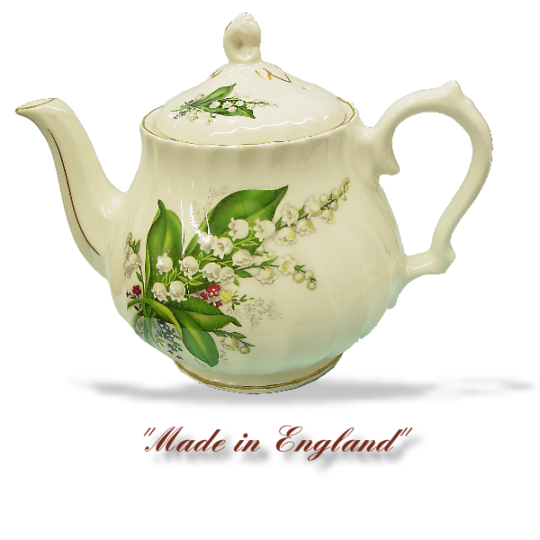 Bone China, Lily of the valley, Teapot, 6 Cup