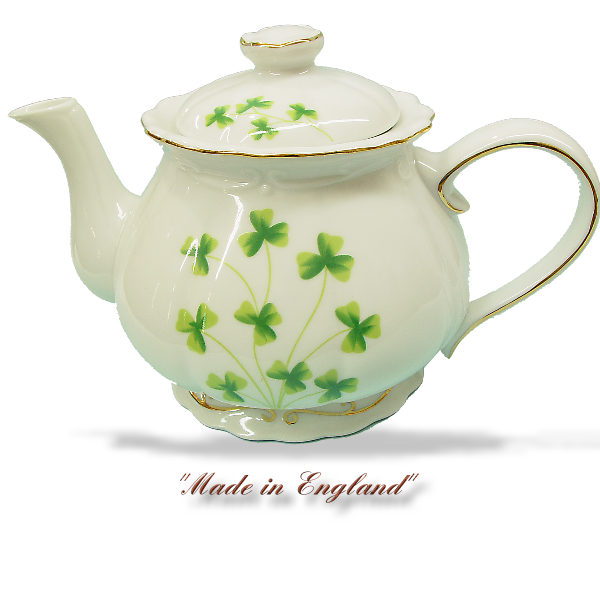 Ceramic, Irish Clover, Teapot,  6 Cup